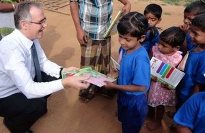 The High Commissioner made a donation of children’s books, gifted by Number 10 Downing Street.