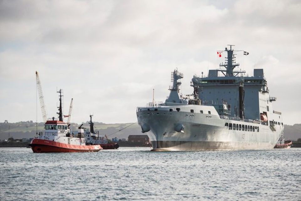 The second MARS tanker, RFA Tiderace, arrived in Falmouth this morning.