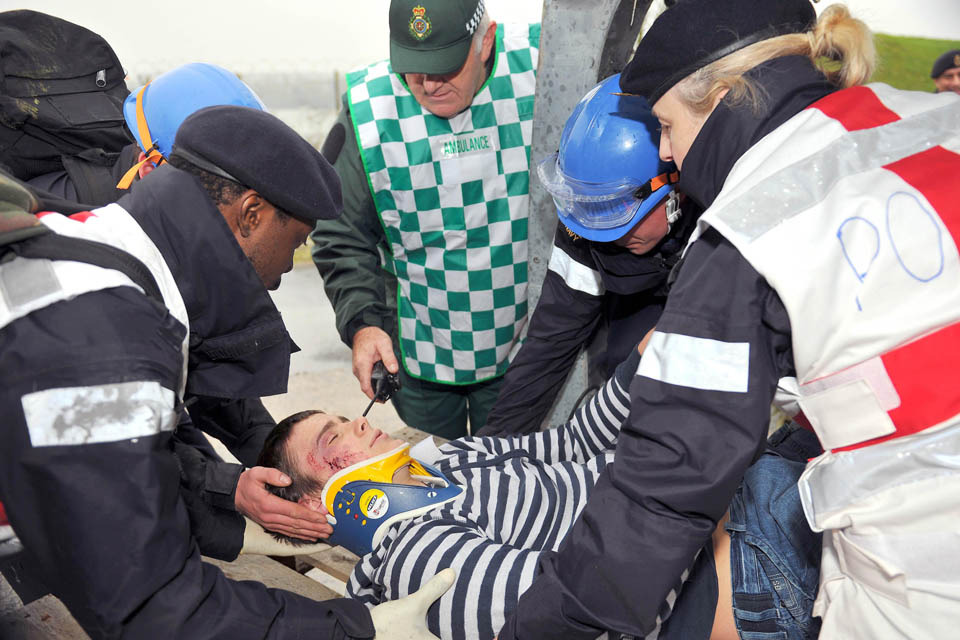 HMS Dragon prepares for civil emergency