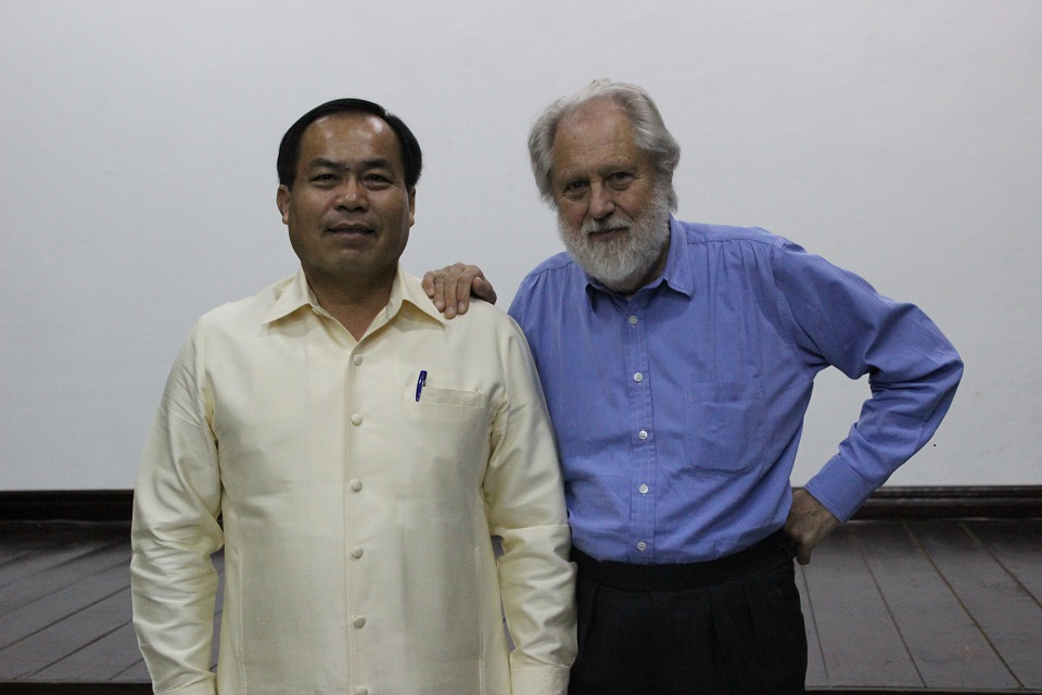 Lord Puttnam with Cinema Department Director