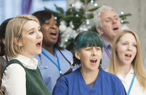 NHS Choir. Copyright PA.