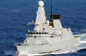 HMS Daring on operations in 2012 [Picture: Ministry of Defence]