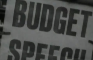 'Budget speech' - screenshot from video