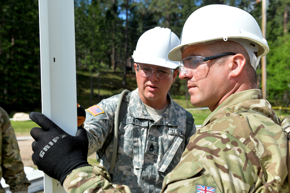 Ta soldiers on exercise in south dakota