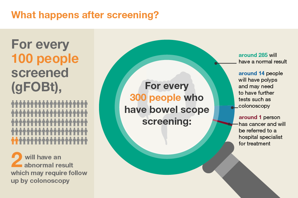 What happens after screening infographics