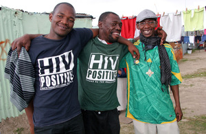 Malwande, Thobela and Jack volunteer with Treatment Action Campaign’s HIV literacy programme in Khayelitsha, Cape Town's largest township. Picture: Craig Connellan/DFID