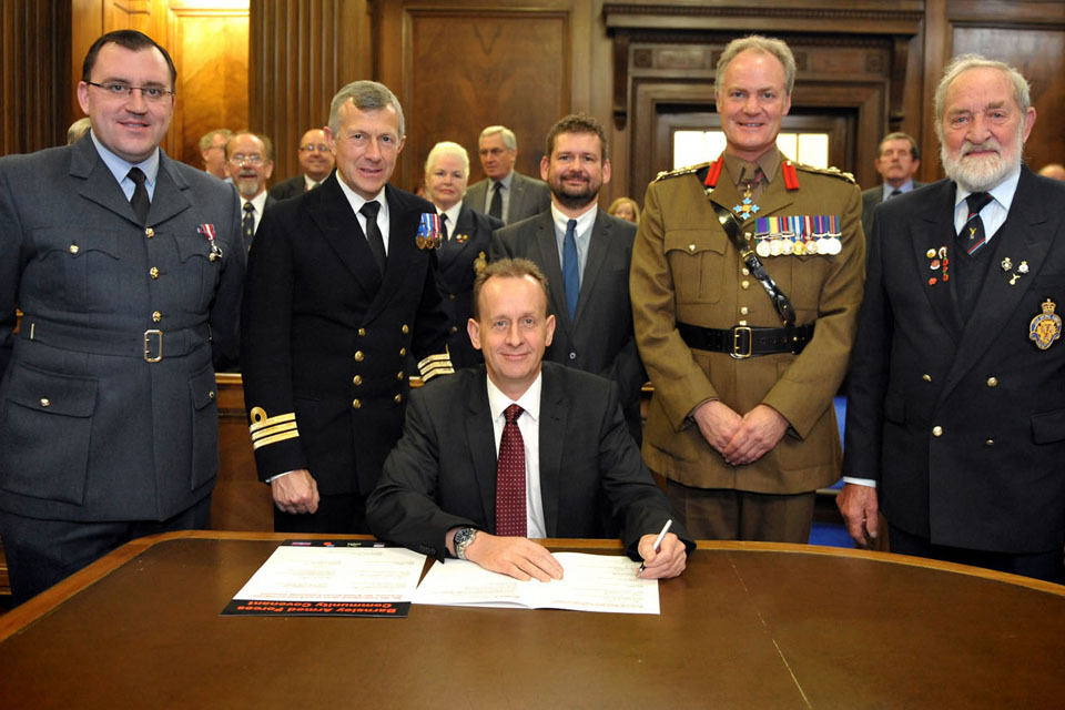 Historic Signing Marks Victory for 15 (North East) Brigade