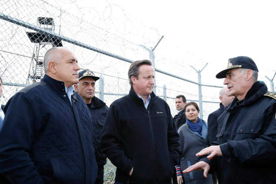 Prime Minister David Cameron and Prime Minister Boyko Borissov visited the Bulgarian-Turkish border and discussed the ongoing cooperation on security.
