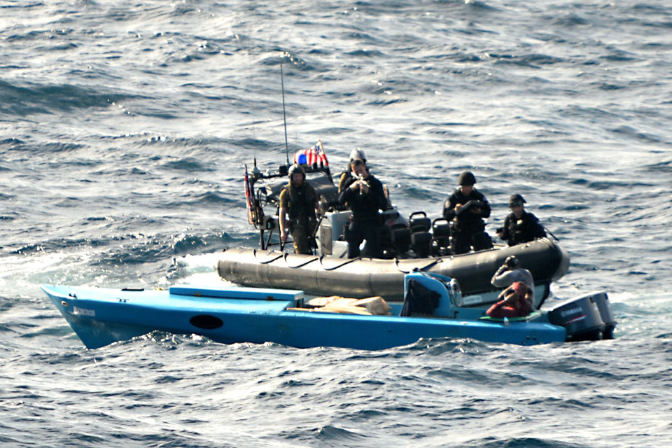 Royal Navy seizes multi million pound cocaine haul