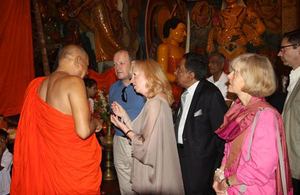 The delegation visited Colombo’s iconic Gangaramaya temple