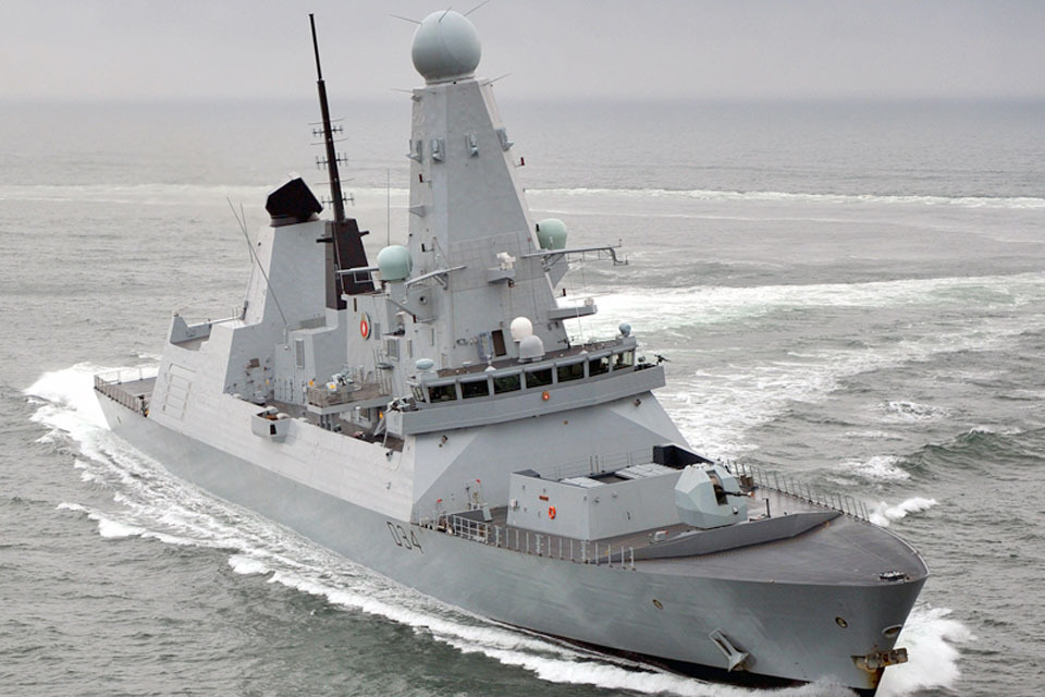 HMS Diamond joins the fleet