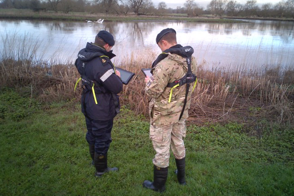 Military support urgent flood defence inspections in South West