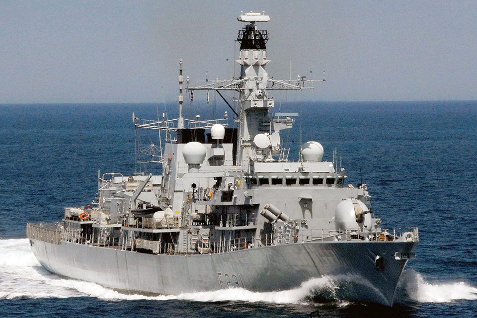 UK warship seizes £10 million cocaine haul