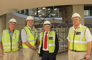 Sir David King tours the new headquarters of Dept of Environmental Affairs site