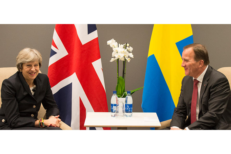 PM meeting with Swedish Prime Minister Stefan Löfven: 16 November 2017