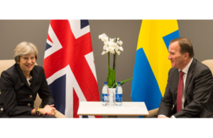 PM Theresa May with Swedish Prime Minister Stefan Löfven