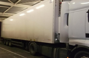 Refrigerated lorry stopped by Border Force