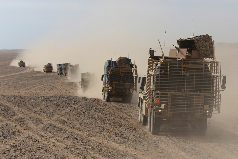 A vehicle convoy