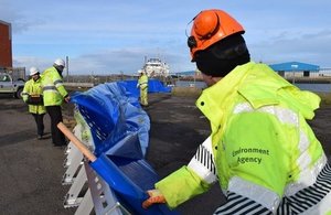 Environment Agency teams are out preparing for possible flooding