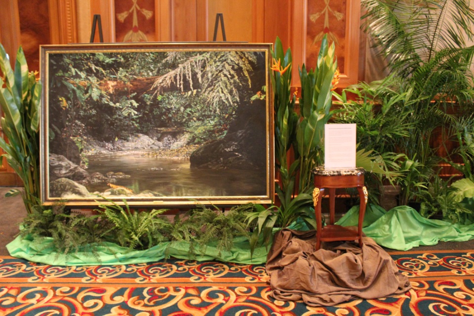 Boyd and Evans painting of Brunei's rainforest from HSBC Brunei