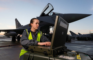 SAC (Technician) Polly McKinlay RAF Crown Copyright