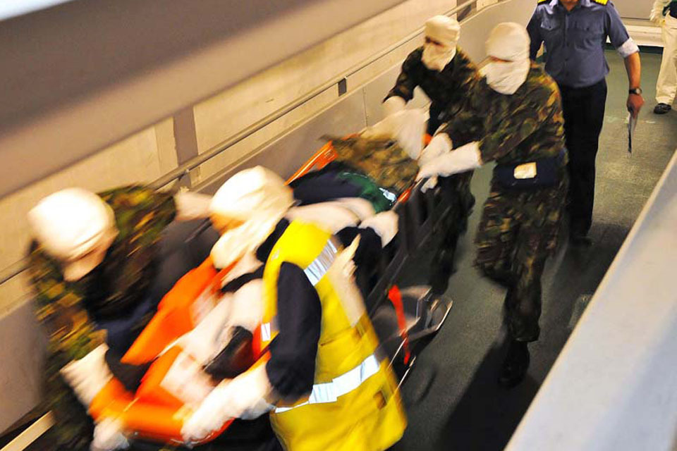 Navy medics in major exercise at sea