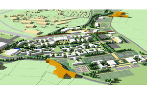 An artist's impression of the new tri-Service Defence Training campus at St Athan