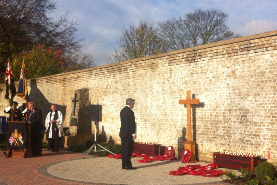 Defence Secretary visits veterans’ project on Armistice Day