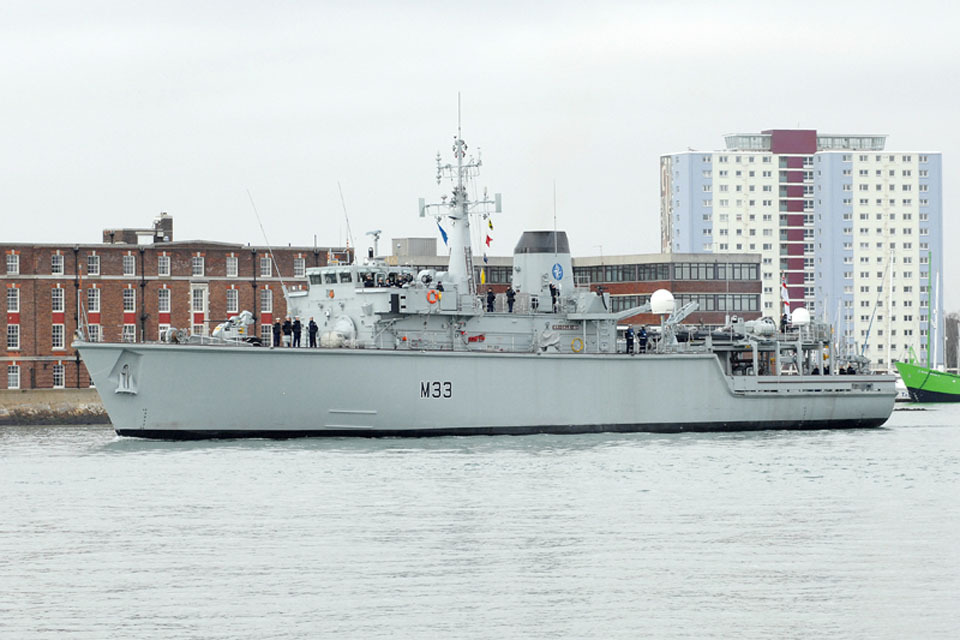 HMS Brocklesby rewarded for part in Libya mission