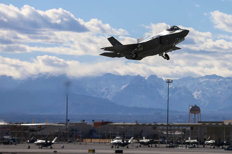 US Air Force aircraft, F35A Lightning II.