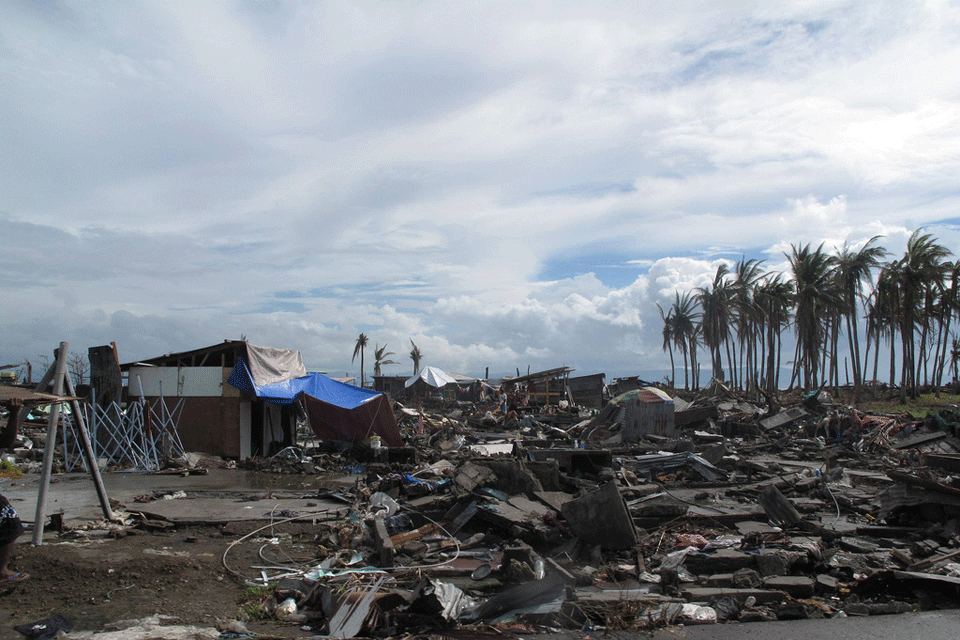 The devastation left by Typhoon Haiyan. Picture: Henry Donati/Department for International Development
