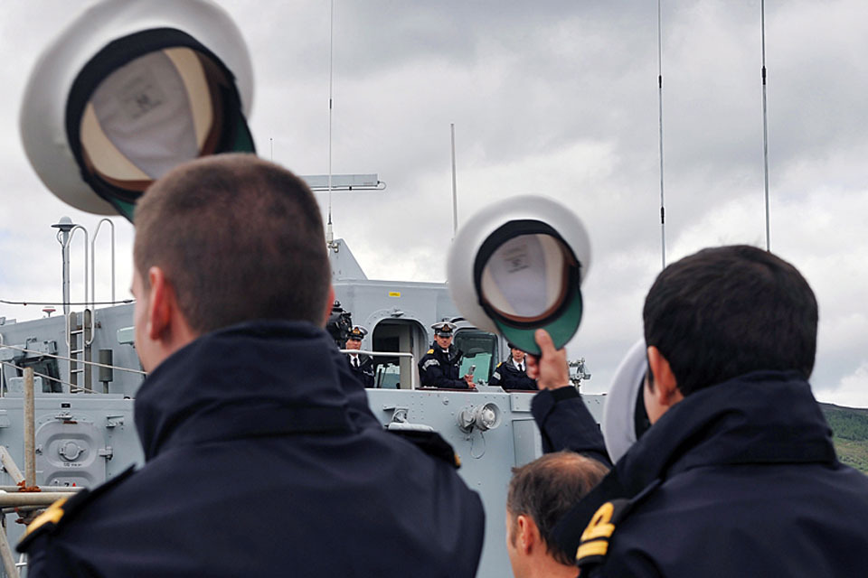 HMS Bangor en route to Libya