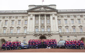 Prince Harry, patron of the Invictus Games Foundation, unveiled the team at Buckingham Palace this morning.