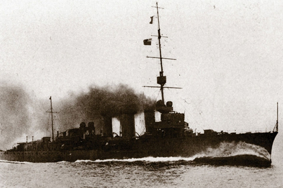 HMS Caroline was part of Admiral Jellicoe's fleet in the Battle of Jutland during the First World War