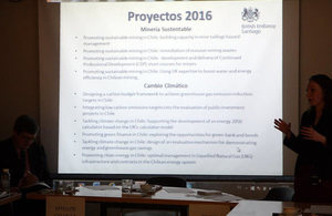 Presentation about the British Embassy's projects during 2016.