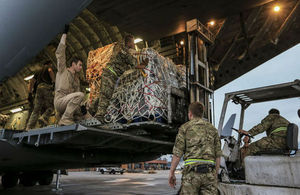 RAF aircraft lands in quake-hit Nepal with vital aid