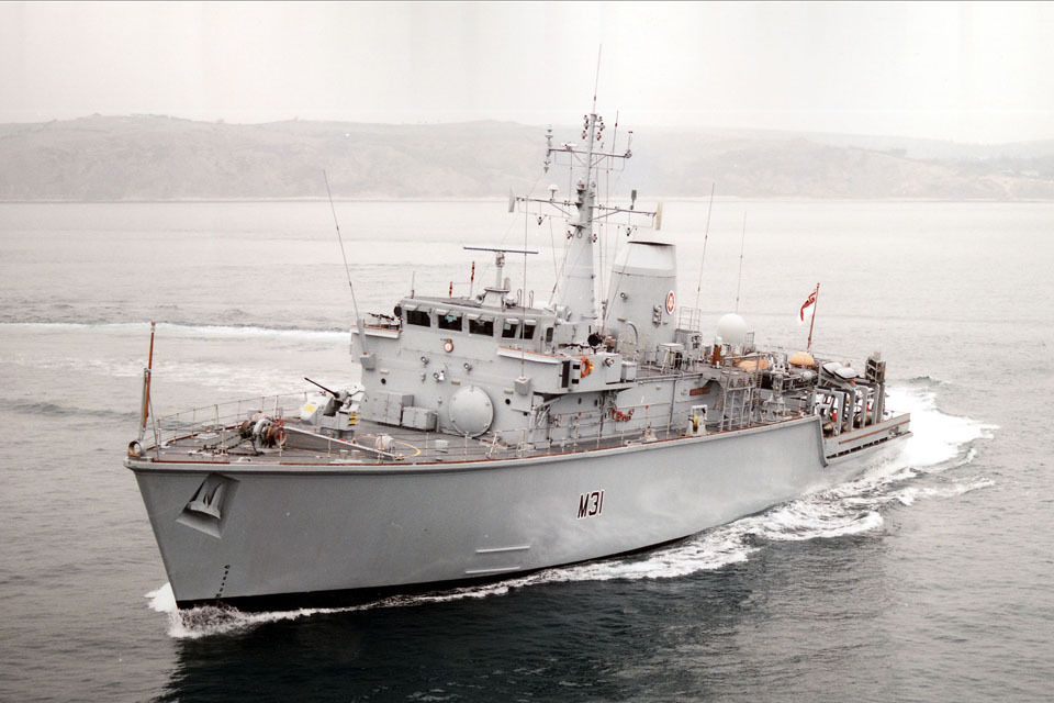 HMS Cattistock heads for the Med