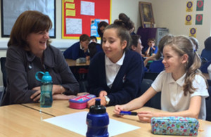 Education Secretary Nicky Morgan in a school classroom