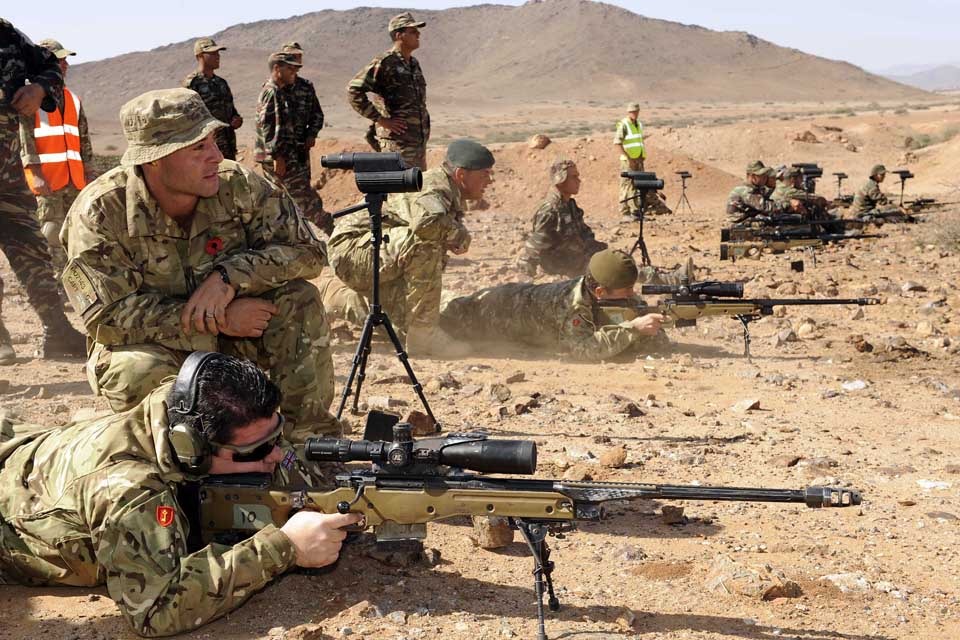 Royal Gibraltar Regiment trains with Moroccan Army