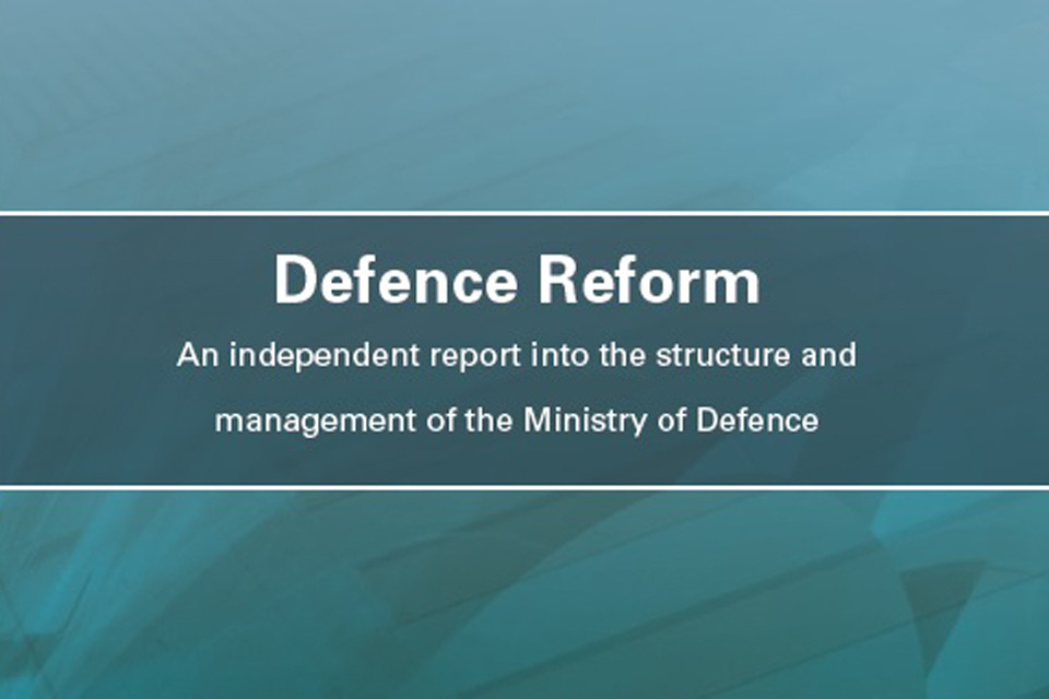 Independent report praises MOD reform