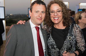 British Ambassador to Israel Matthew Gould with Rachel Carmi