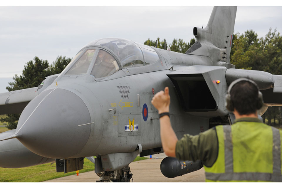 RAF Tornados return home from Libya operations