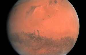 Mars depicted by the Rosetta spacecraft.