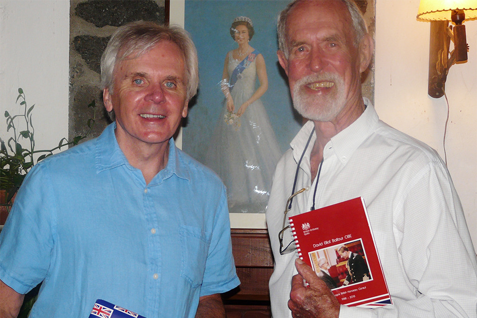 Farewell party  for the british honorary consul in galapagos