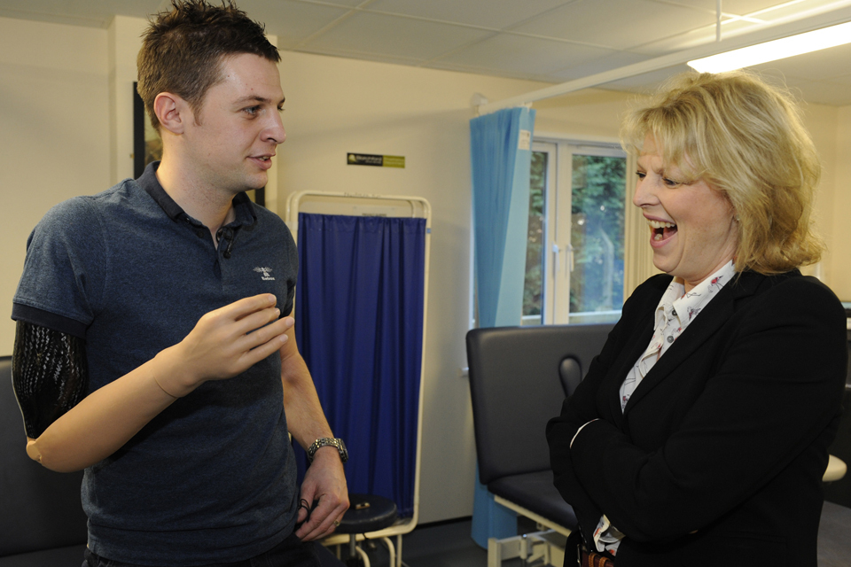 Soldier receives UK's first mind controlled robot arm