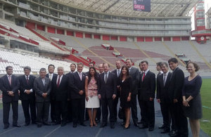 UK companies explore business opportunities in transport and sports infrastructure in Peru