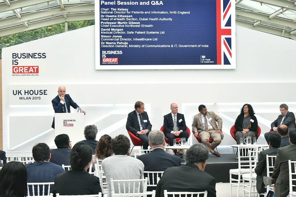 Panel discussion during the digital health session