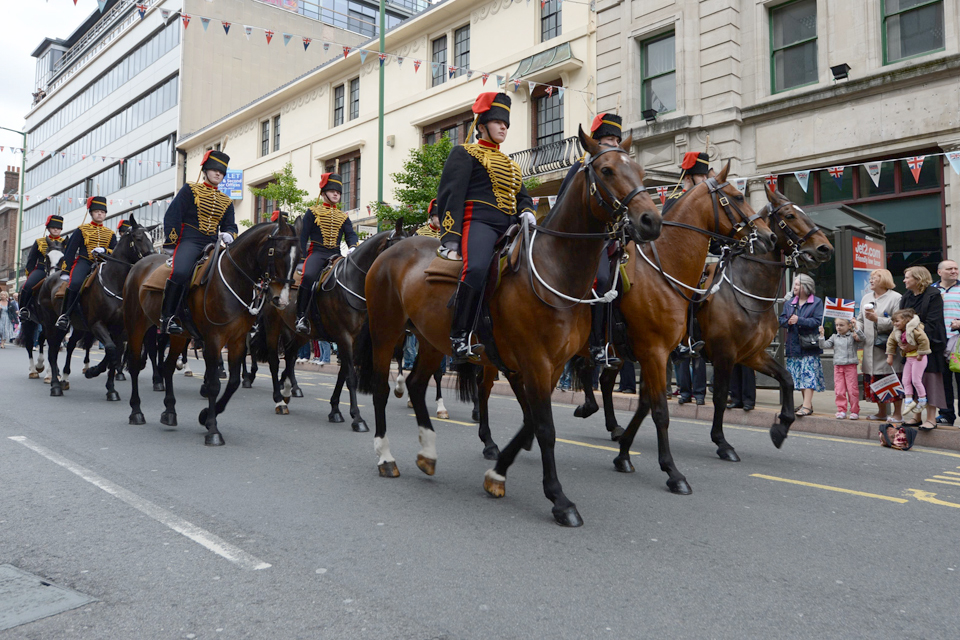 Members of the King's Troop Royal Horse Artillery 