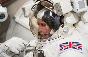 Tim Peake training.