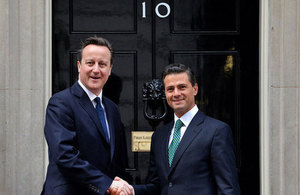Prime Minister David Cameron and Mexican President, Enrique Peña Nieto at 10 Downing Street